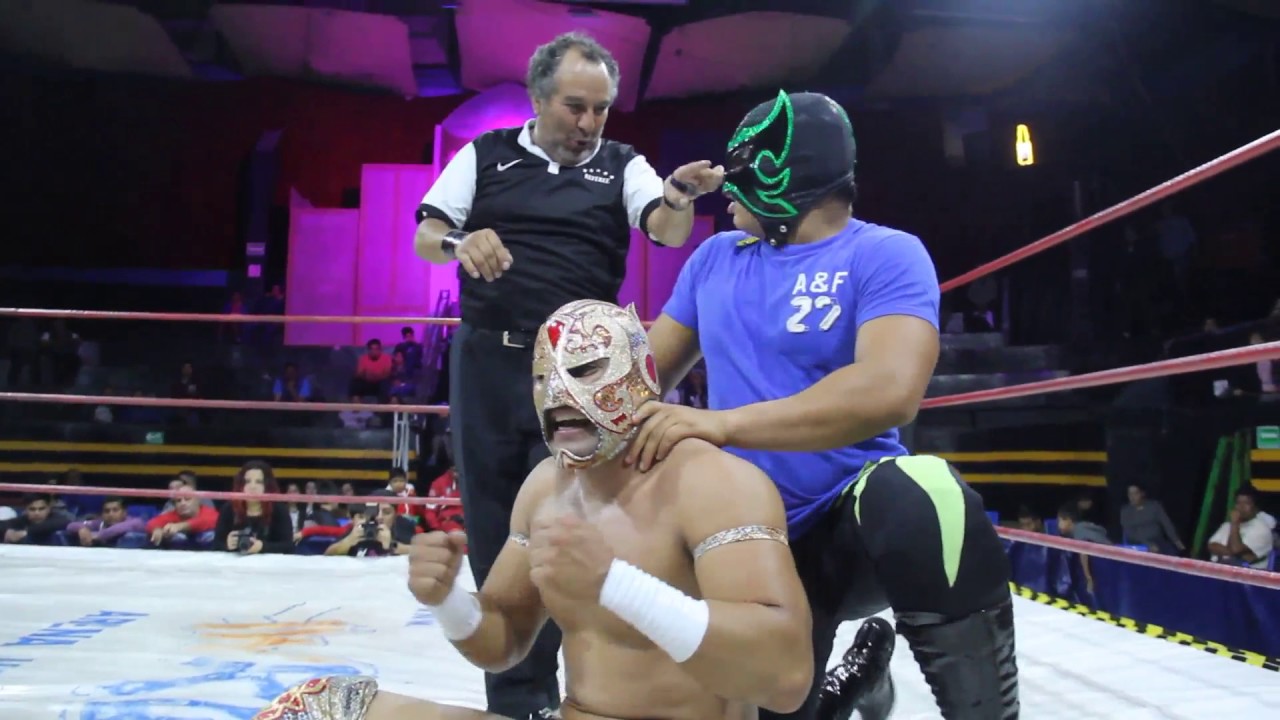 Emperador Azteca vs Arez  CAMPEONATO WELTER INTERCONTONENTAL DE LA IWRG