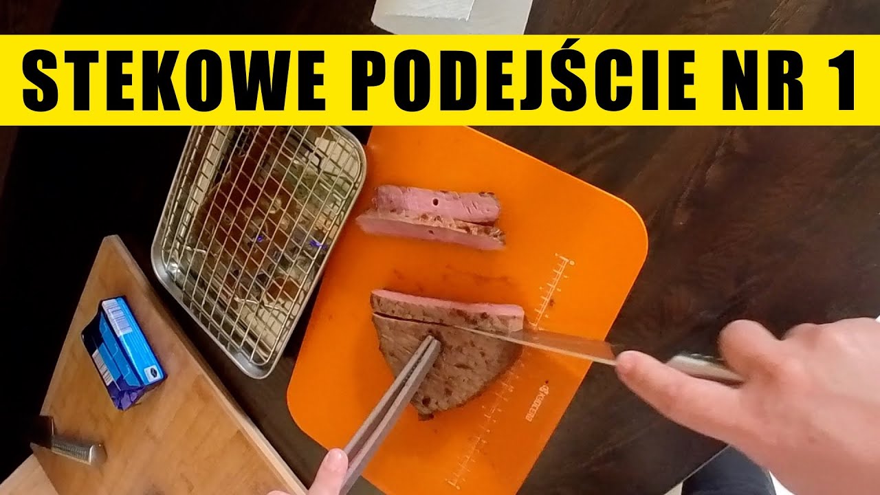 Stek  Black Angus z Lidla - steak z patelni podejście nr 1