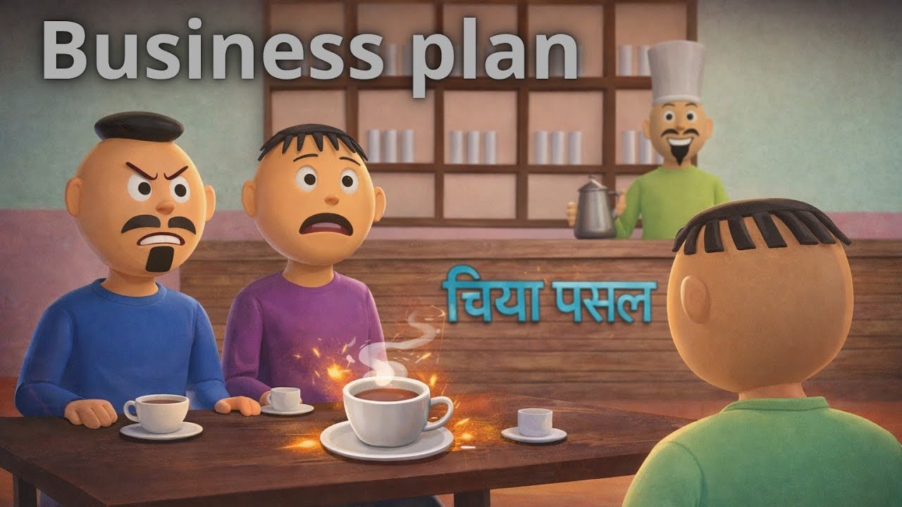 👉 BUSINESS PLAN 😂☕(चिया गफ) | NEW  NEPALI FUNNY ANIMATION VIDEO  | JOKESPHERE STUDIO