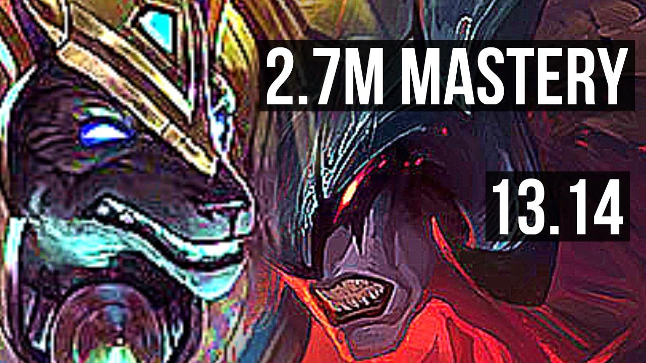 NASUS vs AATROX (TOP) | 2.7M mastery, 8/1/5, 500+ games, Godlike | EUW Master | 13.14