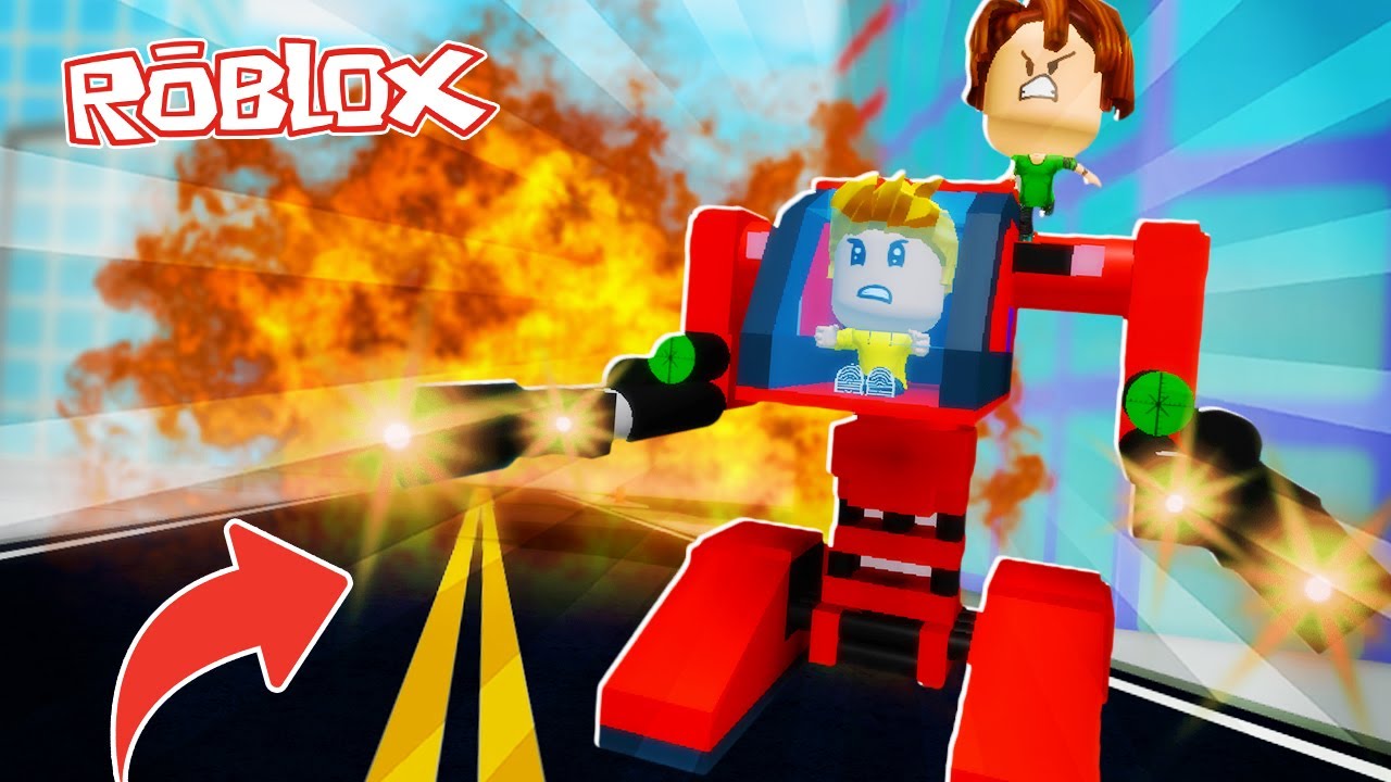 ¡¡EL ROBOT GIGANTE ASESINO DE LOS VILLANOS!! MADCITY ROBLOX 💙💚💛 BEBE MILO VITA ADRI 😍 AMIWITOS