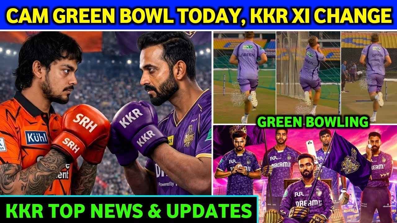 IPL 2026: KKR vs SRH, Xi Change, Eden Pitch, Bowling | KKR Top News & Updates