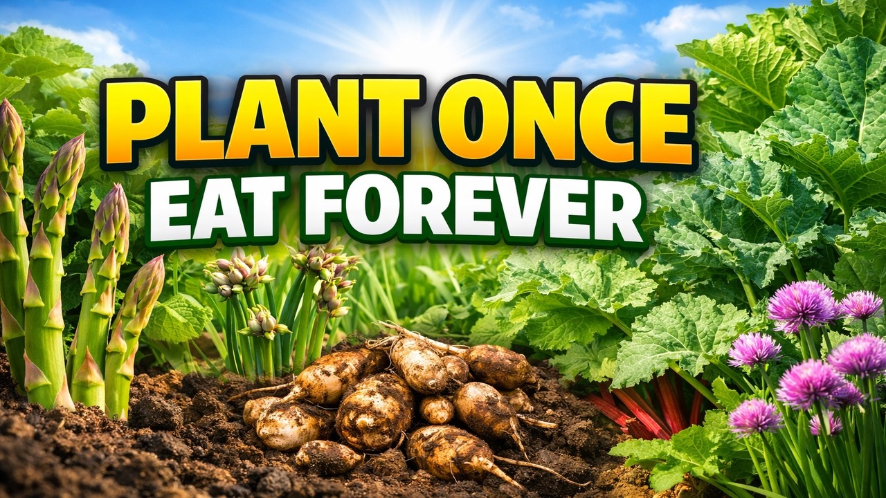 7 Crops You Plant ONCE That Will Feed You FOREVER!