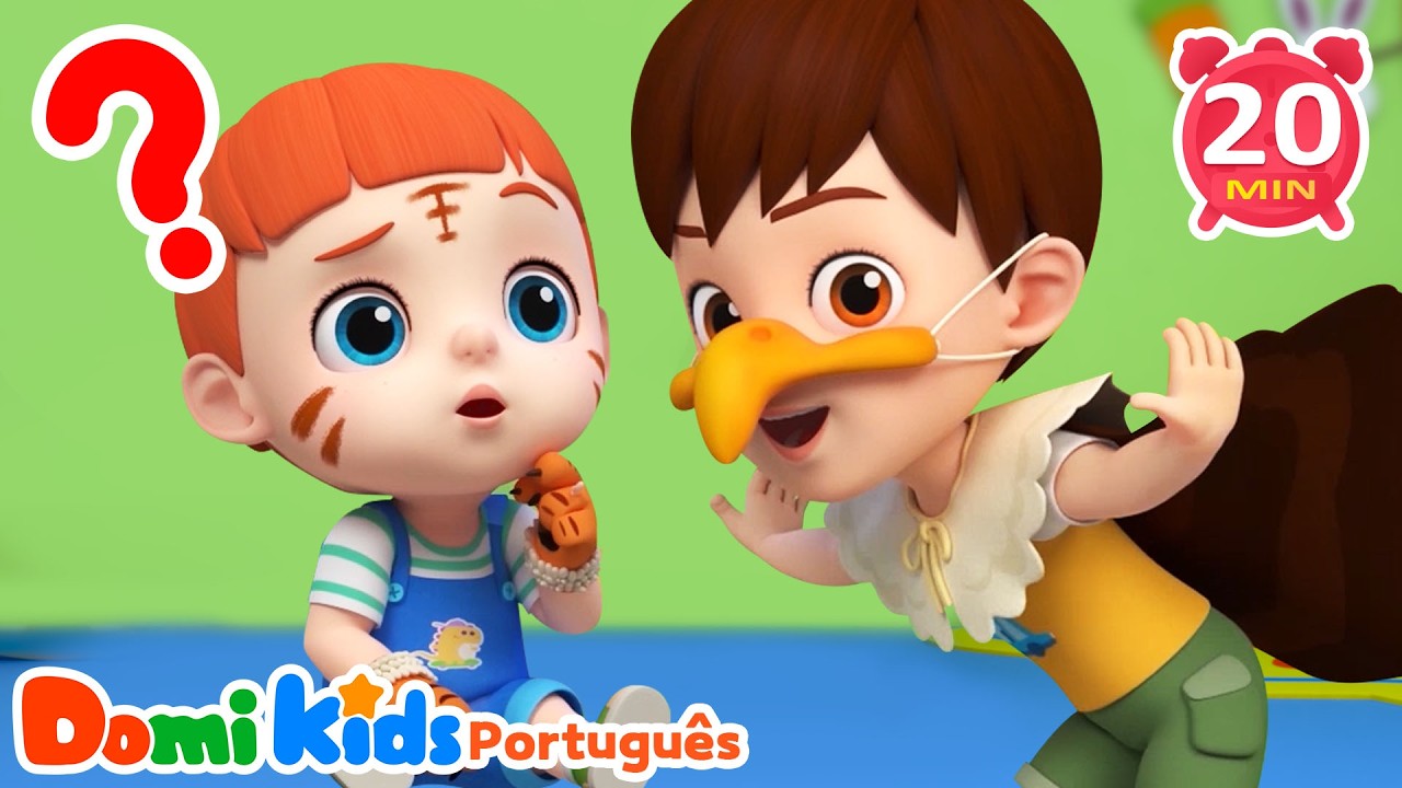 Que Animal É Esse? 🙈 | Canção Divertida para Crianças | Canções Infantis | Domi Kids em Português