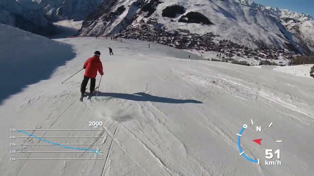 Les 2 Alpes- Top to bottom (3400m to 1600m)