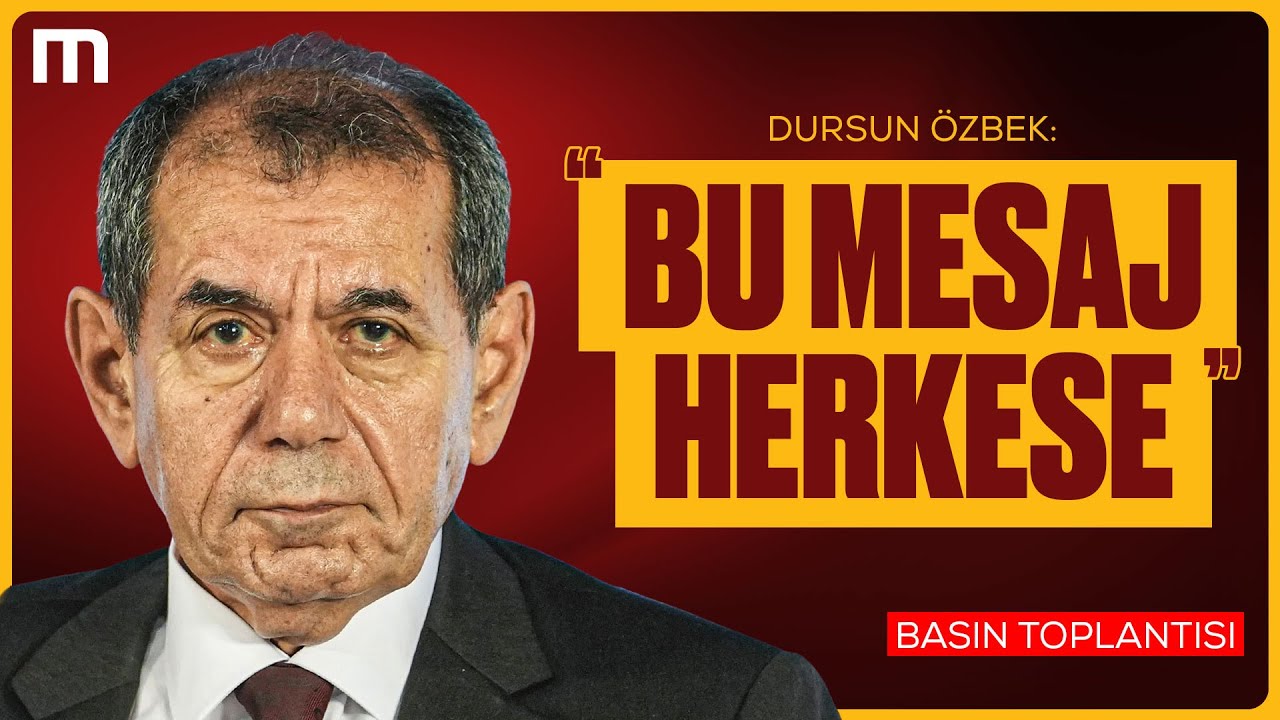 Galatasaray Başkanı Dursun Özbek Basın Toplantısı | Sponsorluk Anlaşması İmza Töreni Canlı Yayın