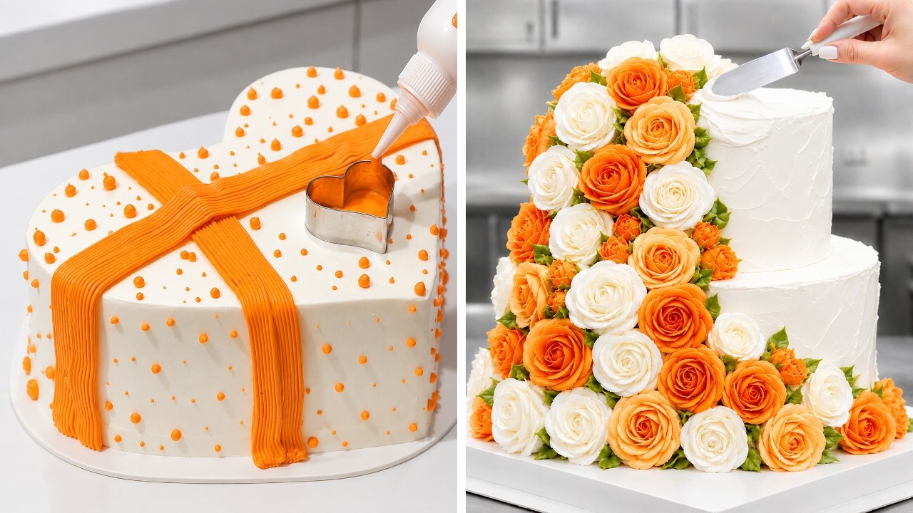 Top 88 So Easy Cake Decorating Ideas | Pretty Vintage Buttercream Cake Frosting Compilation