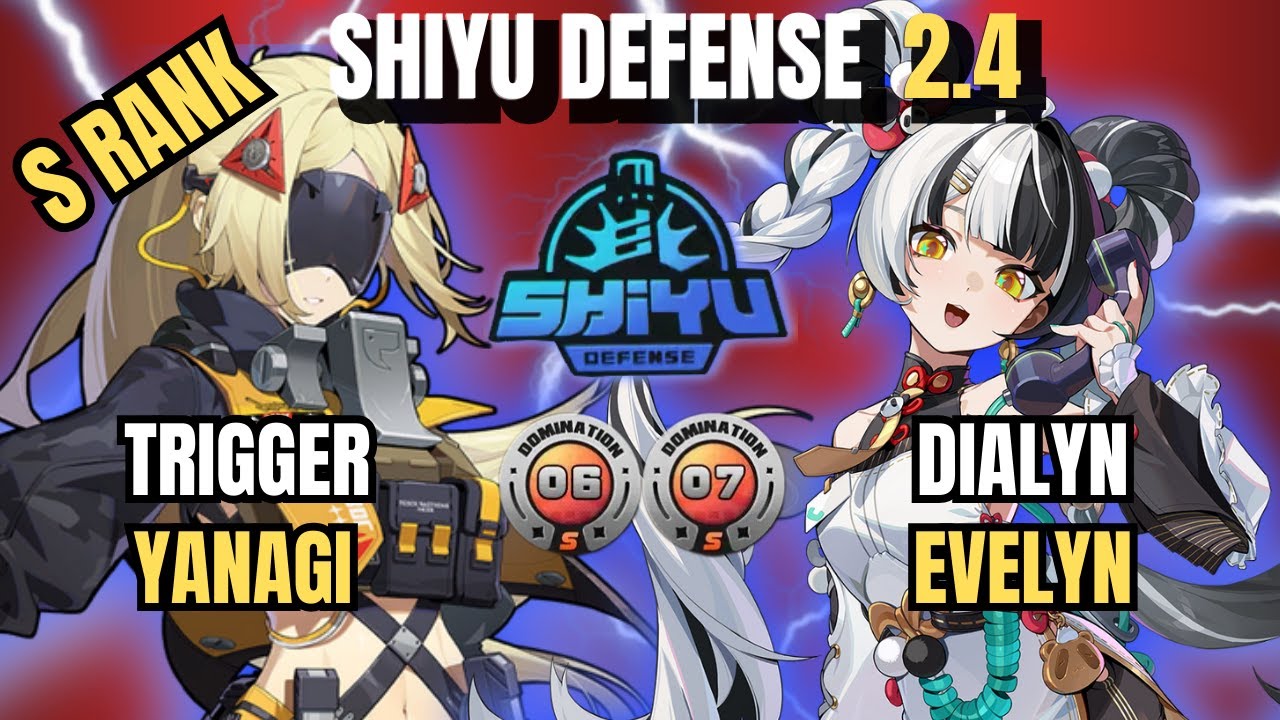 Dialyn Evelyn Team x Yanagi Trigger Team | Shiyu Defense 6-7 S-Rank | Zenless Zone Zero 2.4