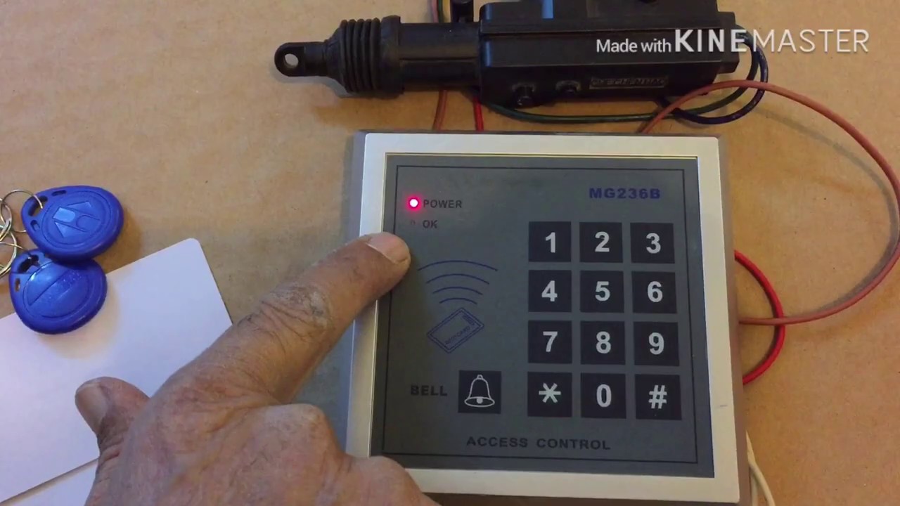 شرح تركيب وبرمجة اكسس كونترول MG236B الخاص بفتح الباب عن طريق الكارت او الباسوورد