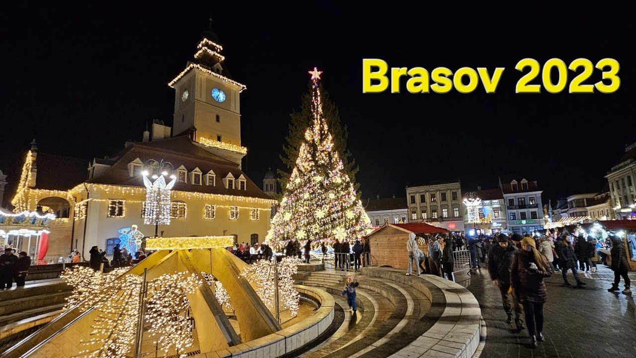 4k - Targul de DUPA CRACIUN din Brasov 2023