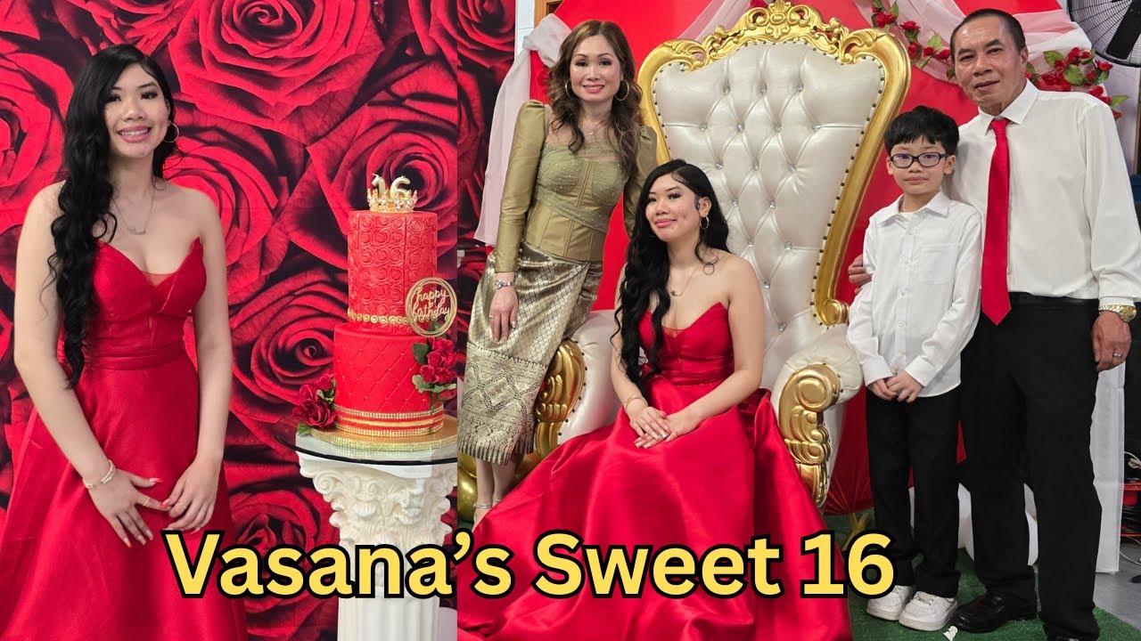 Vasana's Sweet 16 Birthday Party CT USA 2025 ງານວັນເກີດ16ປີ #birthday  #laoparty #sweet 16th #party