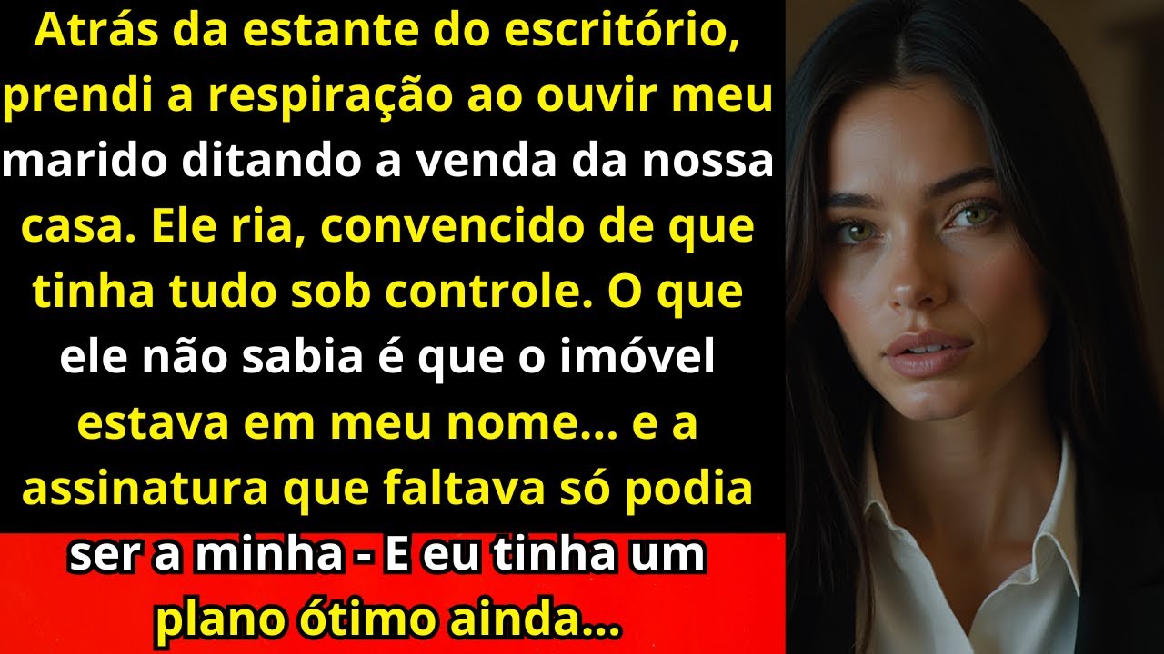 Atrás da estante do escritório, ouvi meu marido ditar a venda da casa — sem saber que o imóvel era..