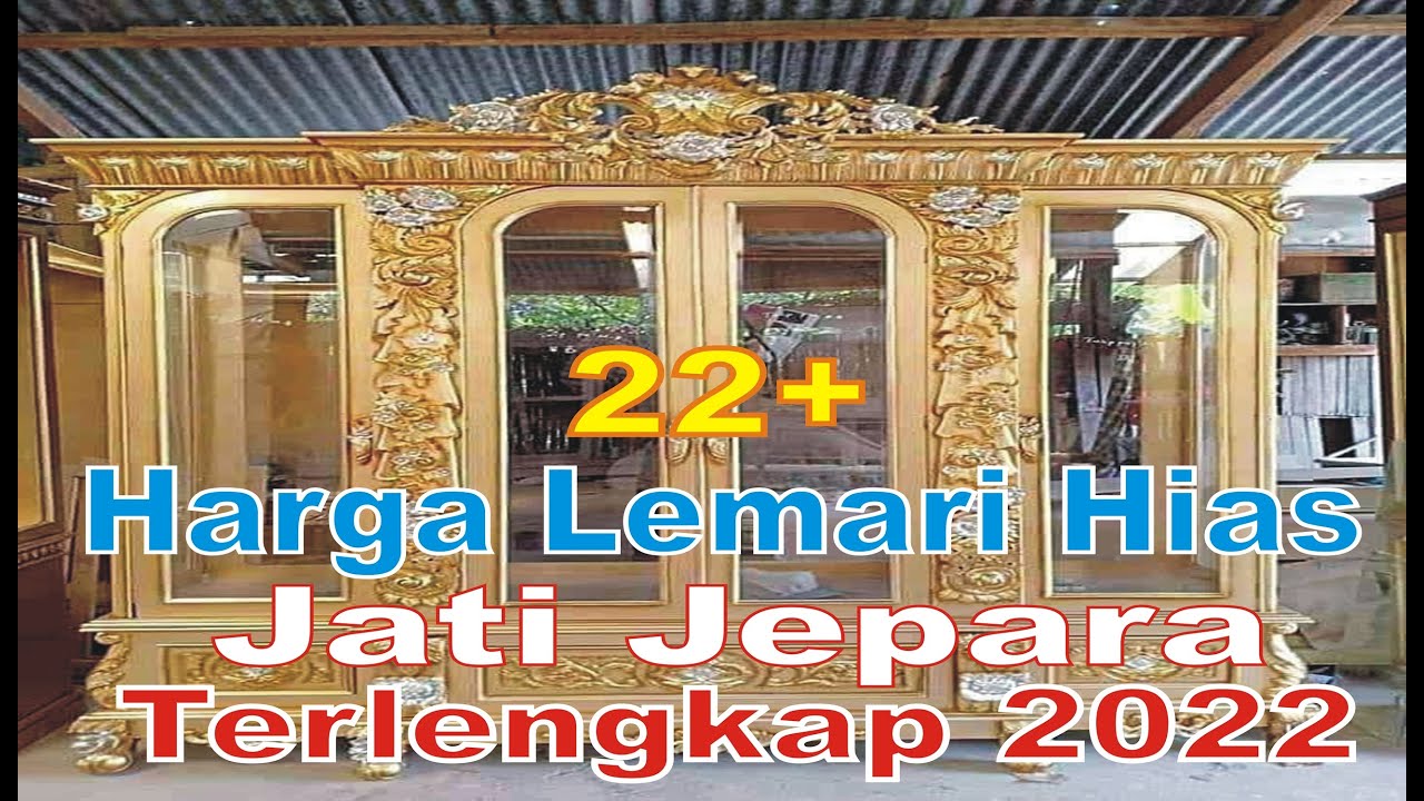 VIRAL!!! Harga 3 JTAAN LEMARI PAJANGAN HIAS JATI JEPARA UKIR MINIMLAIS PALING BARU