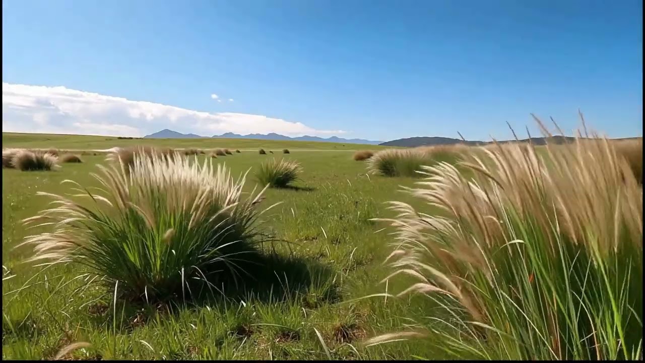 風與草的低語沉浸式草原舒壓之旅 Whispers of the Wind A Peaceful Meadow Relaxation Journey