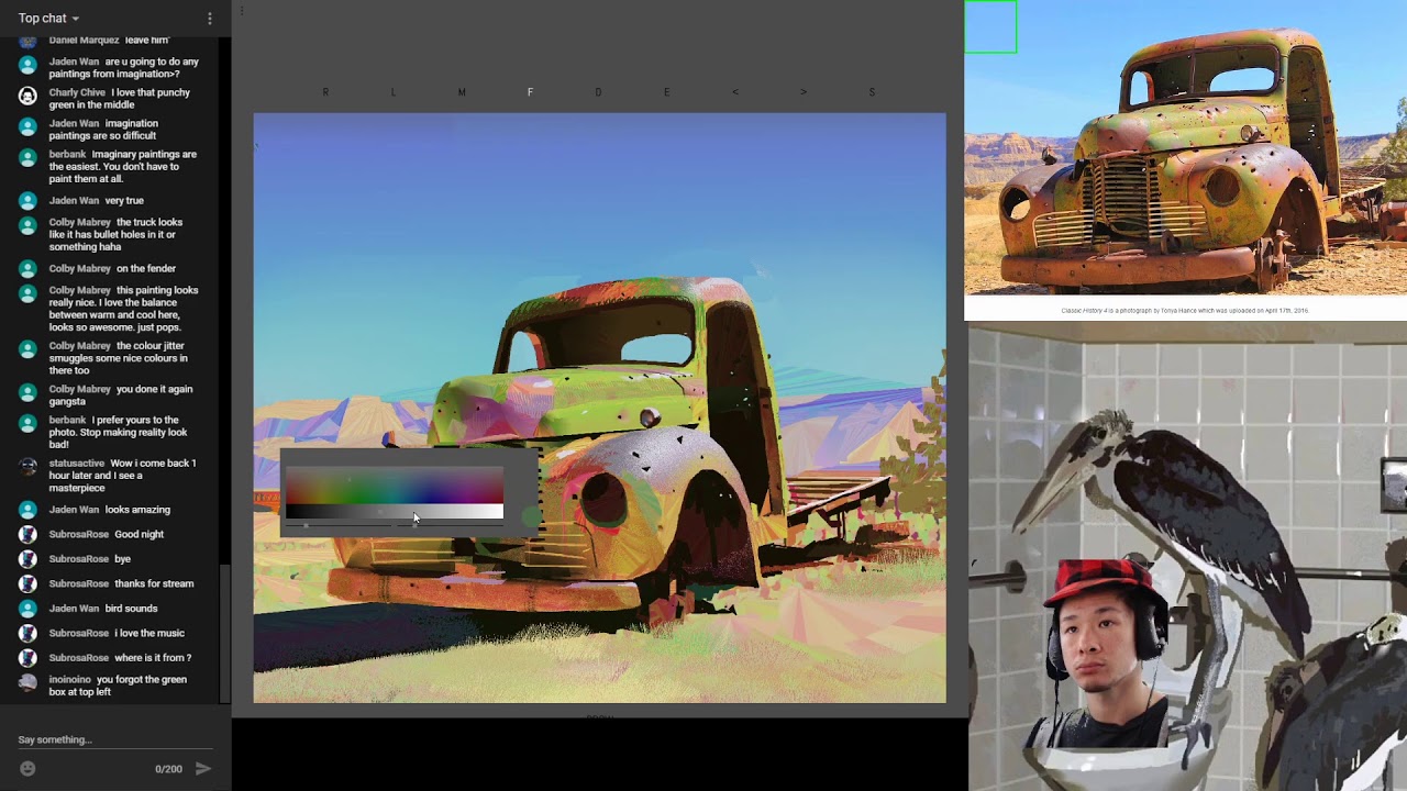 PAINTING A HEAVY THING