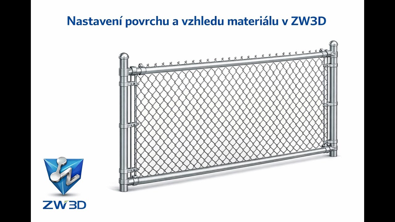 Nastavení povrchu a vzhledu materiálu v ZW3D