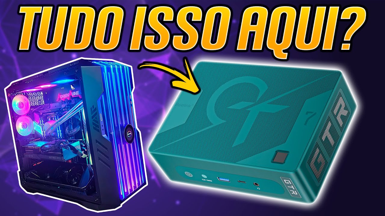 O MAIS PODEROSO Mini-PC? Beelink GTR7 com AMD Ryzen 7840HS!