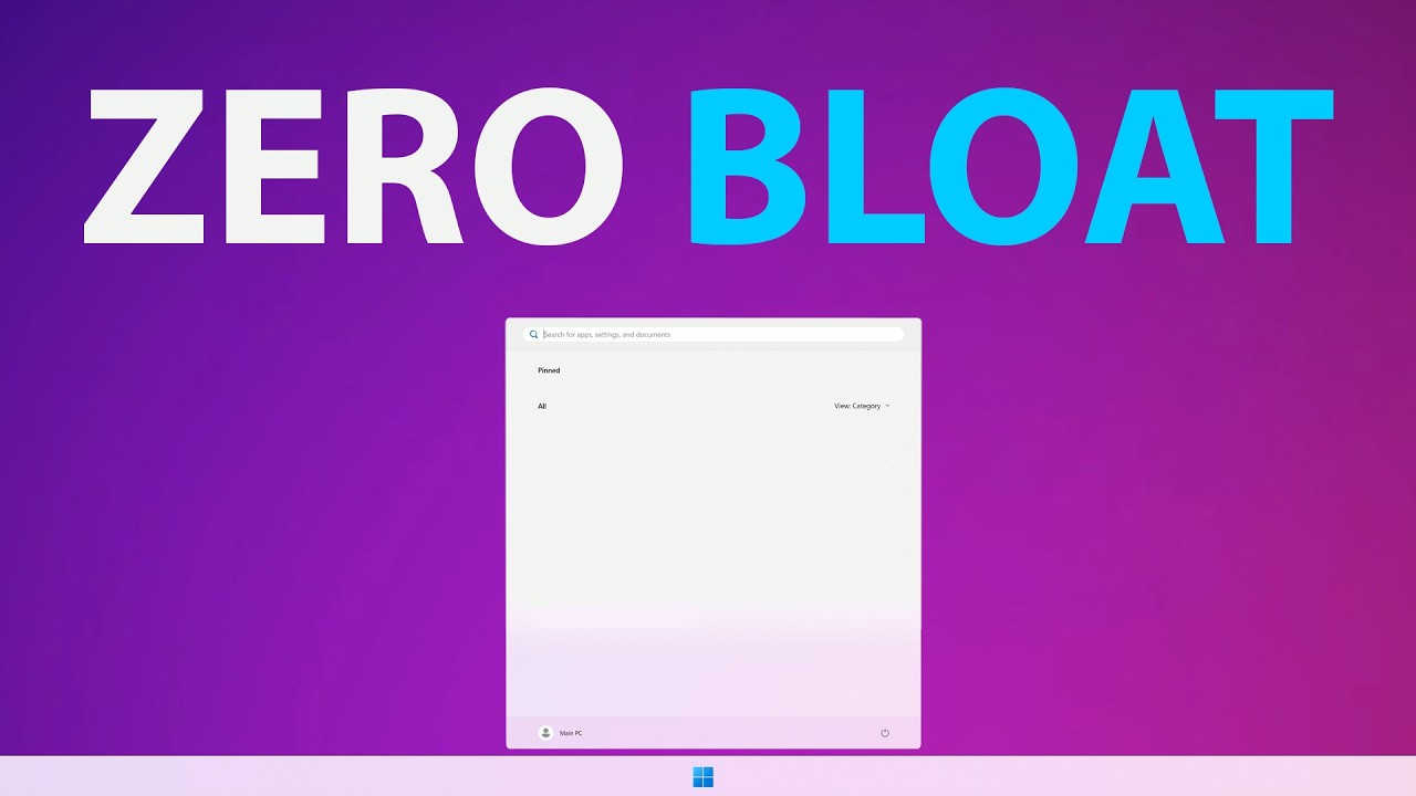 Cum sa faci Windows 11 MAI RAPID - DEBLOAT COMPLET