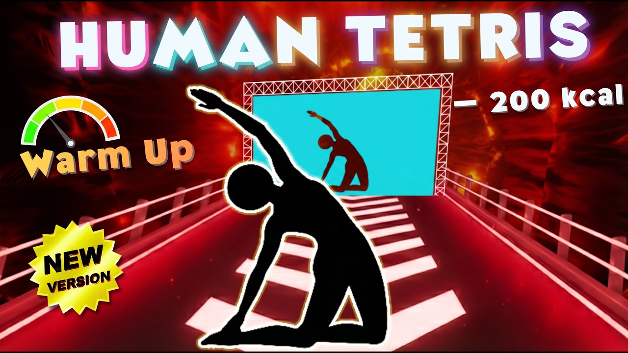 Human Tetris | Immersive Interactive Warm Up | &ndash;200 kcal | 1 Player Full HD #15