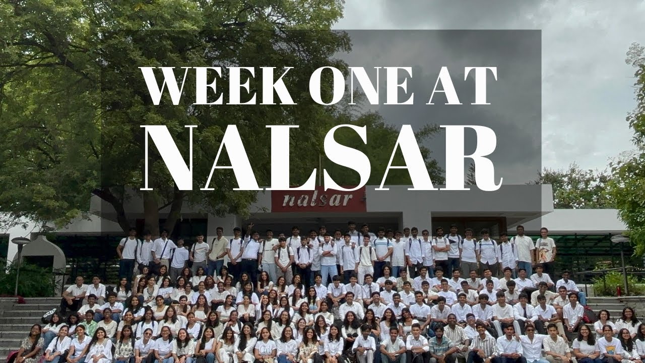 WEEK ONE at NALSAR University of Law | Vlog | Shourya Sinha | AIR 48 | CLAT 2026