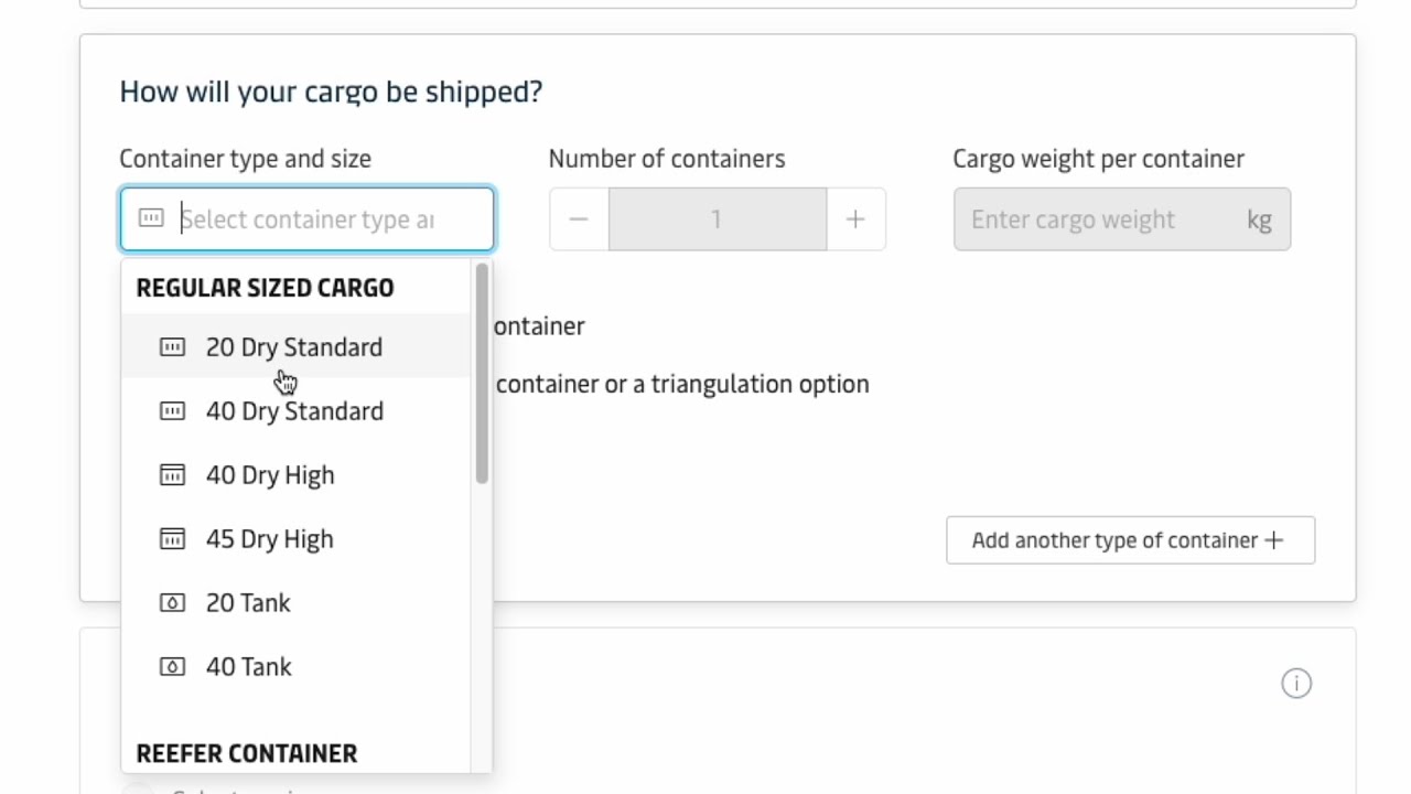 How to start an Ocean Booking