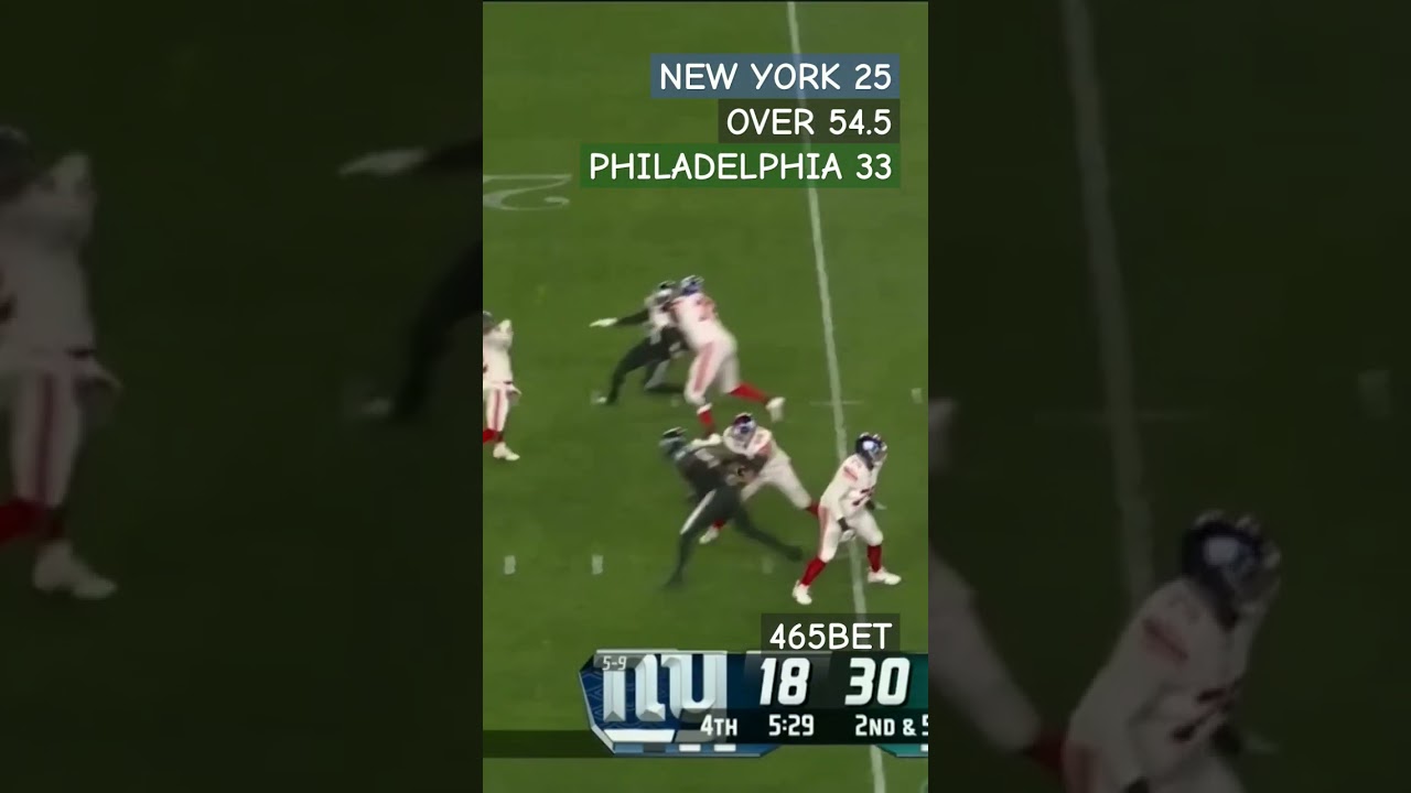 EAGLES WIN 33-25 NFL PICKS (NYG@PHI OVER 54.5) *Link In Description*