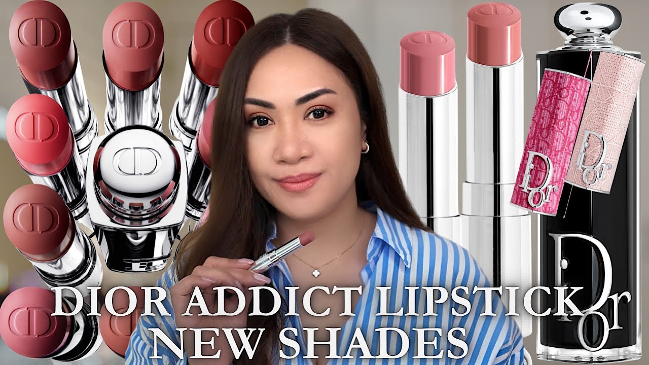 DIOR ADDICT HYDRATING SHINE LIPSTICK New Shades | Dior Lipstick Swatches 💄