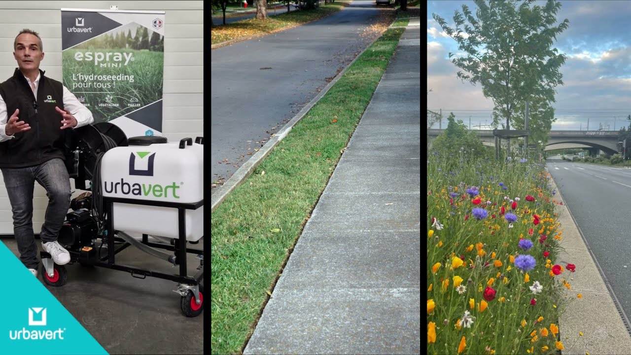 eSpray® Mini - pour la végétalisation et la création d'ilots de fraicheur en zone urbaine