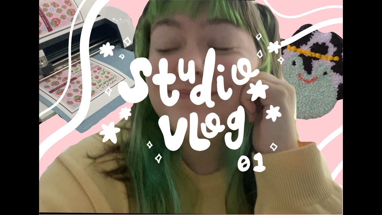 First Studio Vlog Ever! | What I got up to in the studio as an Illustrator working on a shop update
