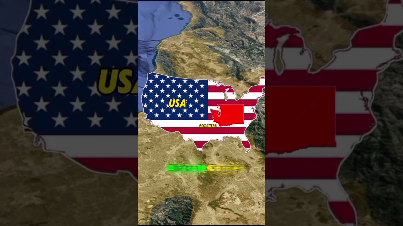 San Diego, California | Map 🗺️ & Cool Facts#shorts