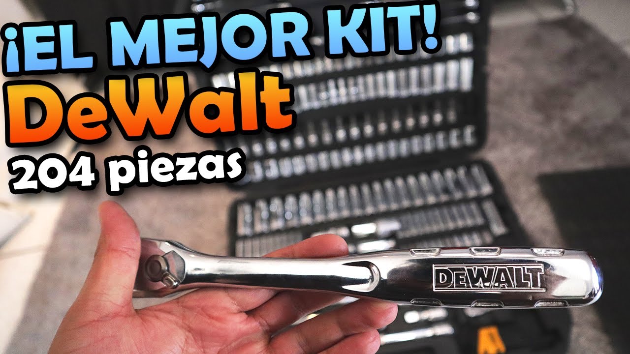 KIT de herramientas DEWALT 204 piezas de mecanica