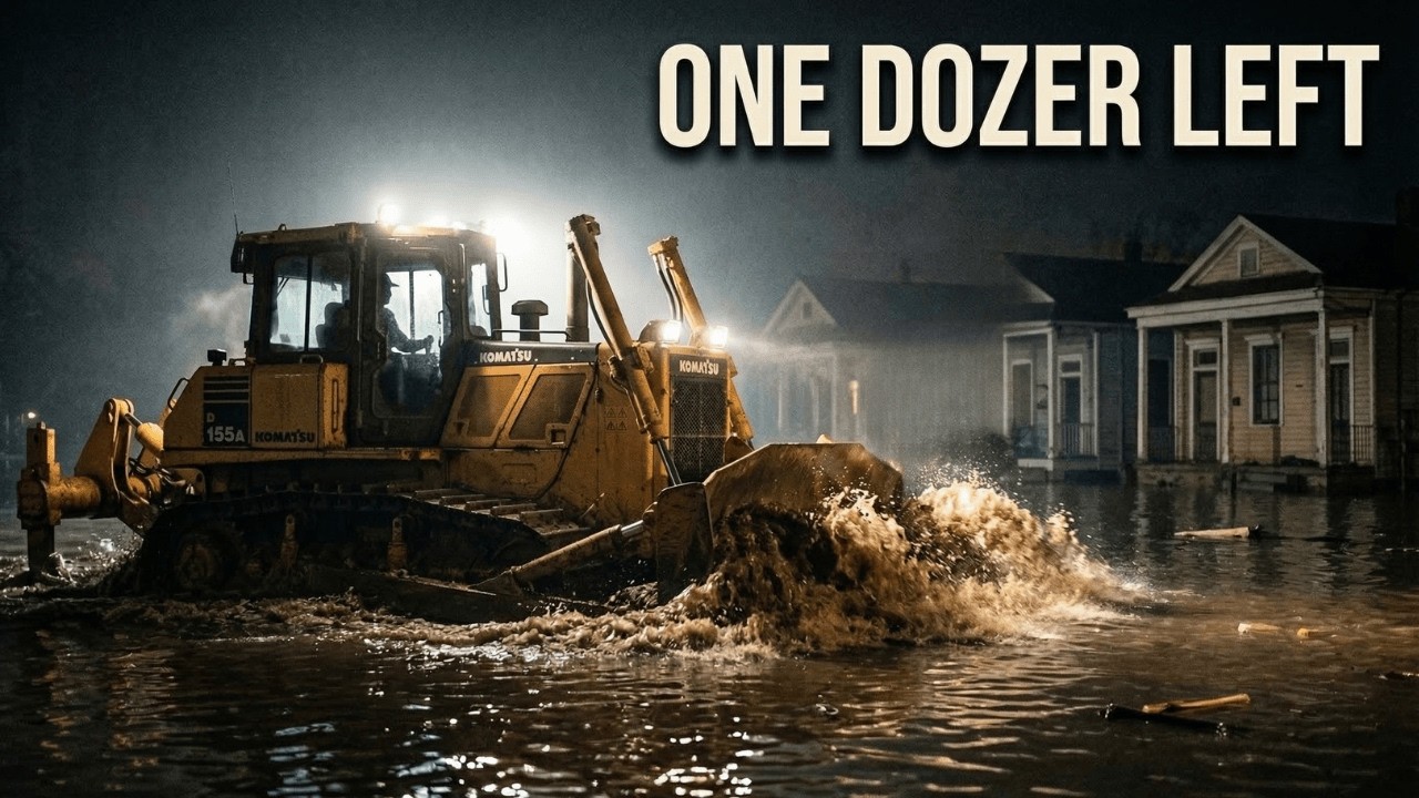 One Bulldozer Against A Flood The Komatsu D155A That Saved New Orleans in 1974