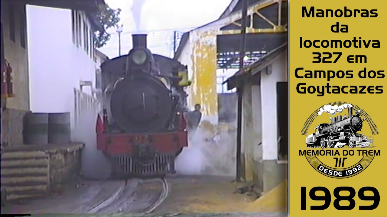 MT 132 - Manobras da locomotiva 327 em Campos dos goytacazes (1989)