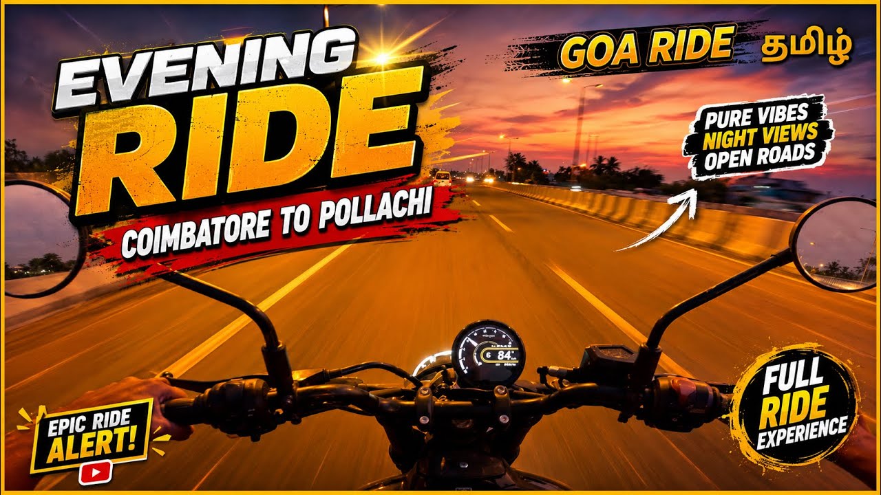 Coimbatore To Anaimalai Pollachi | Evening Ride | Motovlog | Plan For Goa Ride ❤️| Guerrilla 450