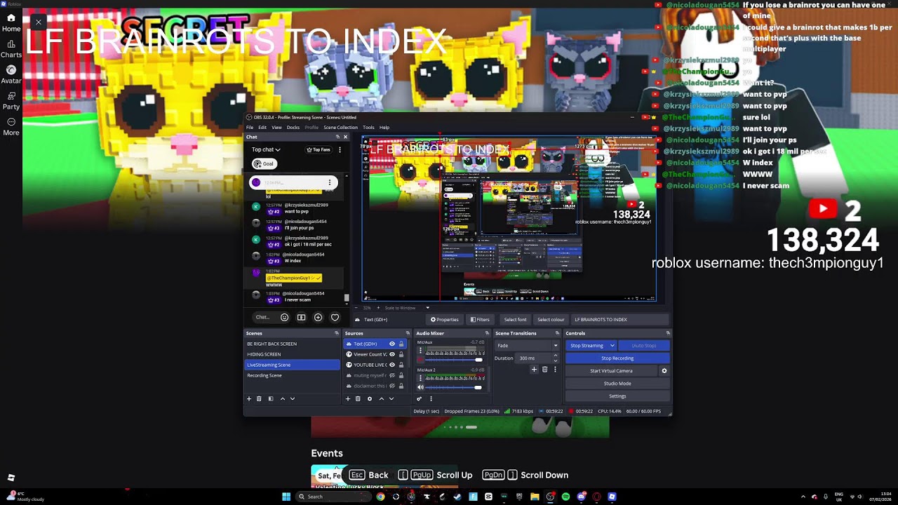 PLAYING STEAL A BRAINROT PLUS OTHER GAMES STREAM! #roblox