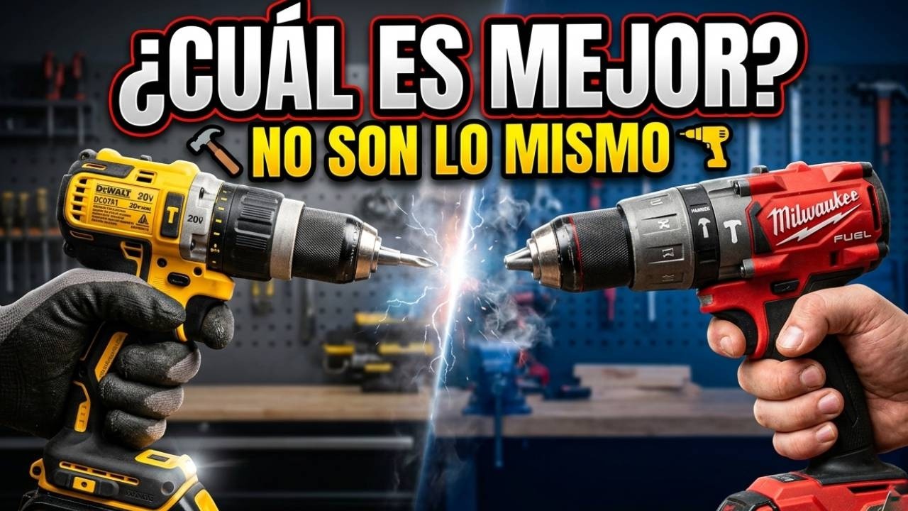 👉 Taladro Percutor vs Taladro Atornillador 🔧 ¿Cuál Debes Comprar? (No Cometas Este Error)
