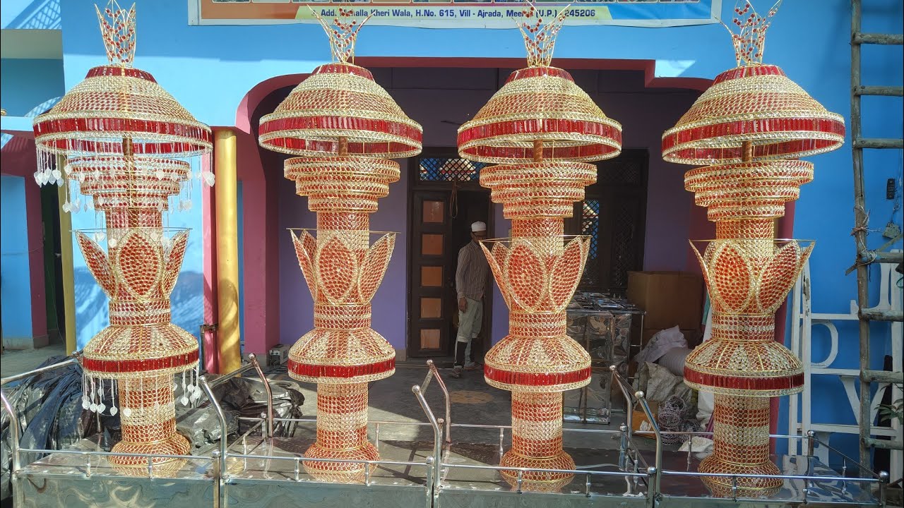 Cristal trolley light set | thela trolley light | jhumar light | Akash Handicraft