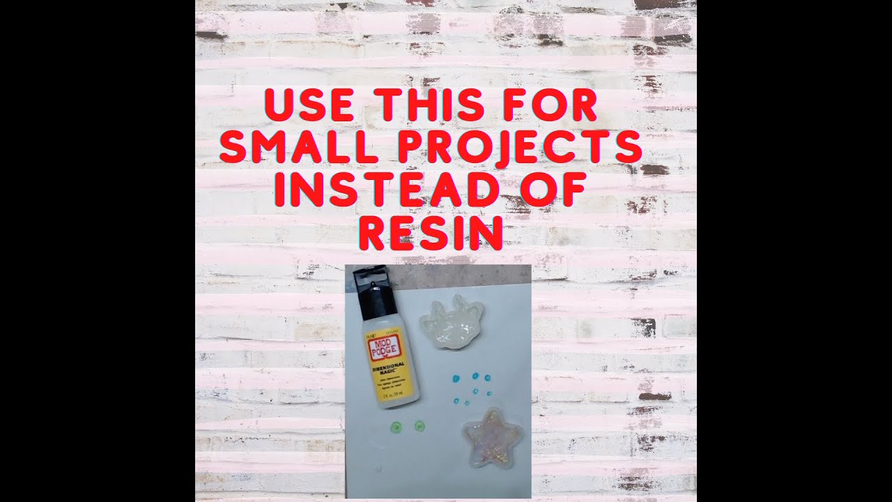 Use THIS INSTEAD of Resin for Smaller Projects #tutorials  #dimensionalmagic #plaidcrafts #modpodge