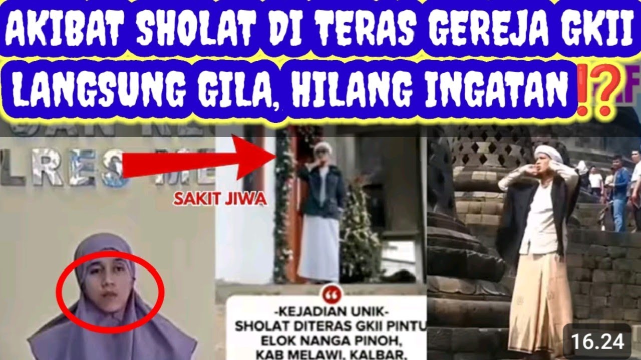 Yang Sholat depan Gereja GKII kemaren langsung Jadi Gila Guys🤣 Apakah itu Azab Alloh... ⁉️