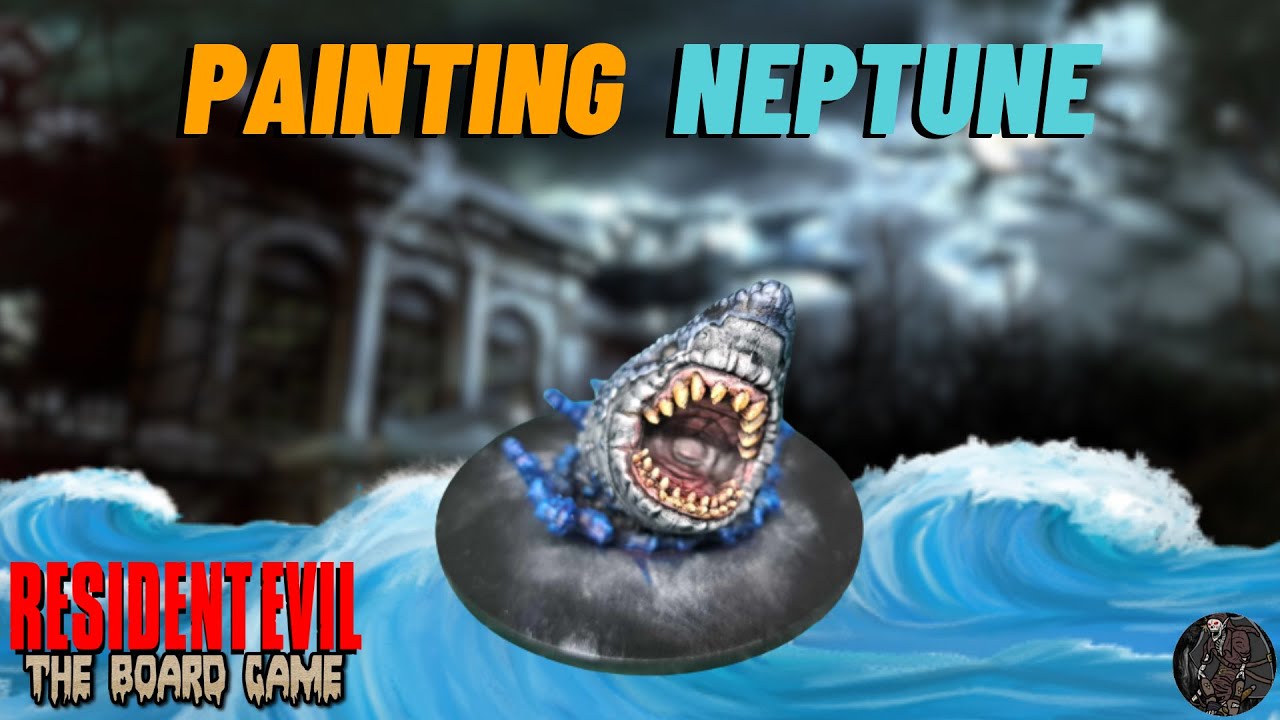 Painting Neptune - Resident Evil The Board Game #residentevil