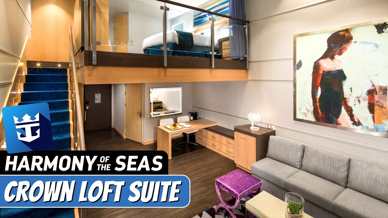 Harmony of the Seas | Crown Loft Suite Full Tour & Review 4K | Royal Caribbean Cruise Line
