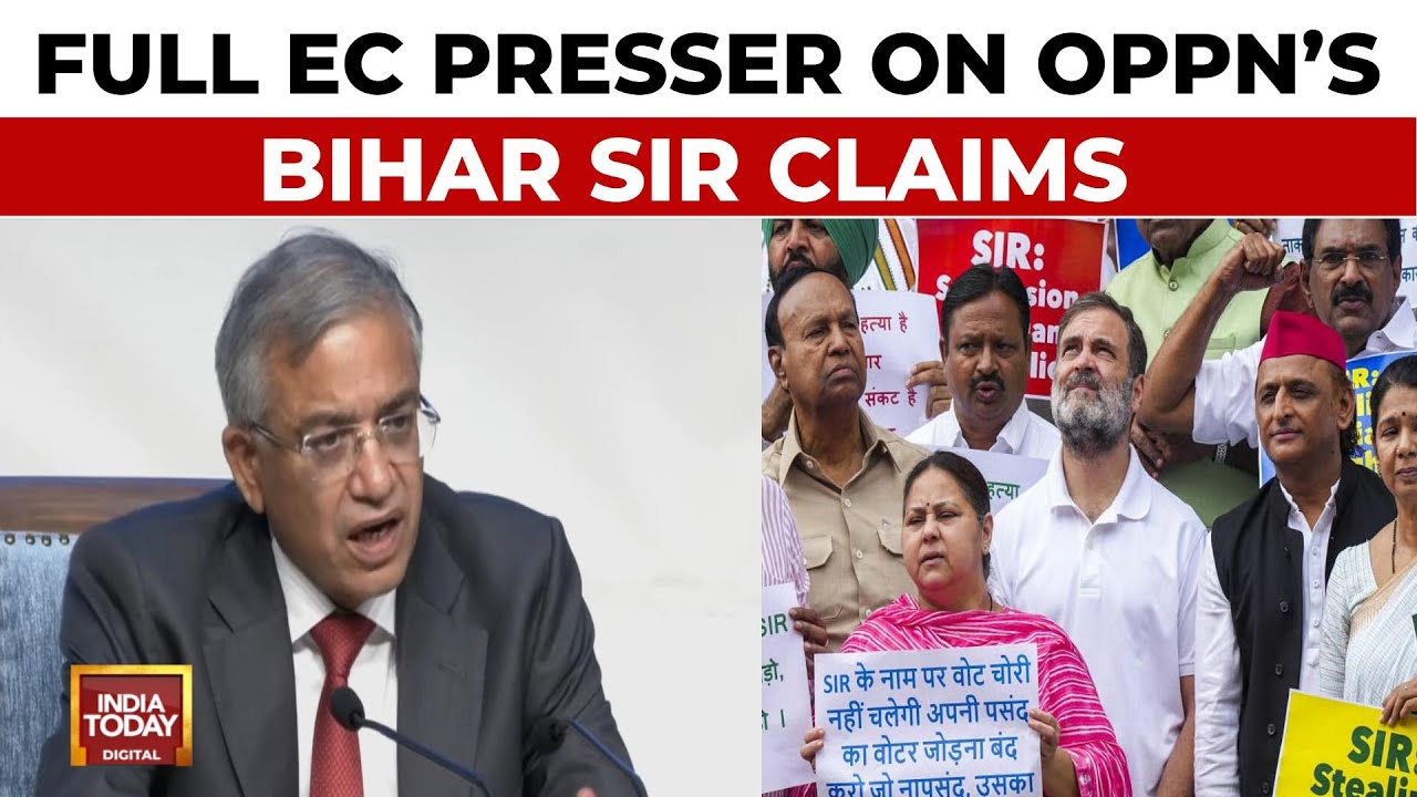 Full Election Commission Of India Press Conference On Opposition's Bihar SIR 'Vote Chori' Claims