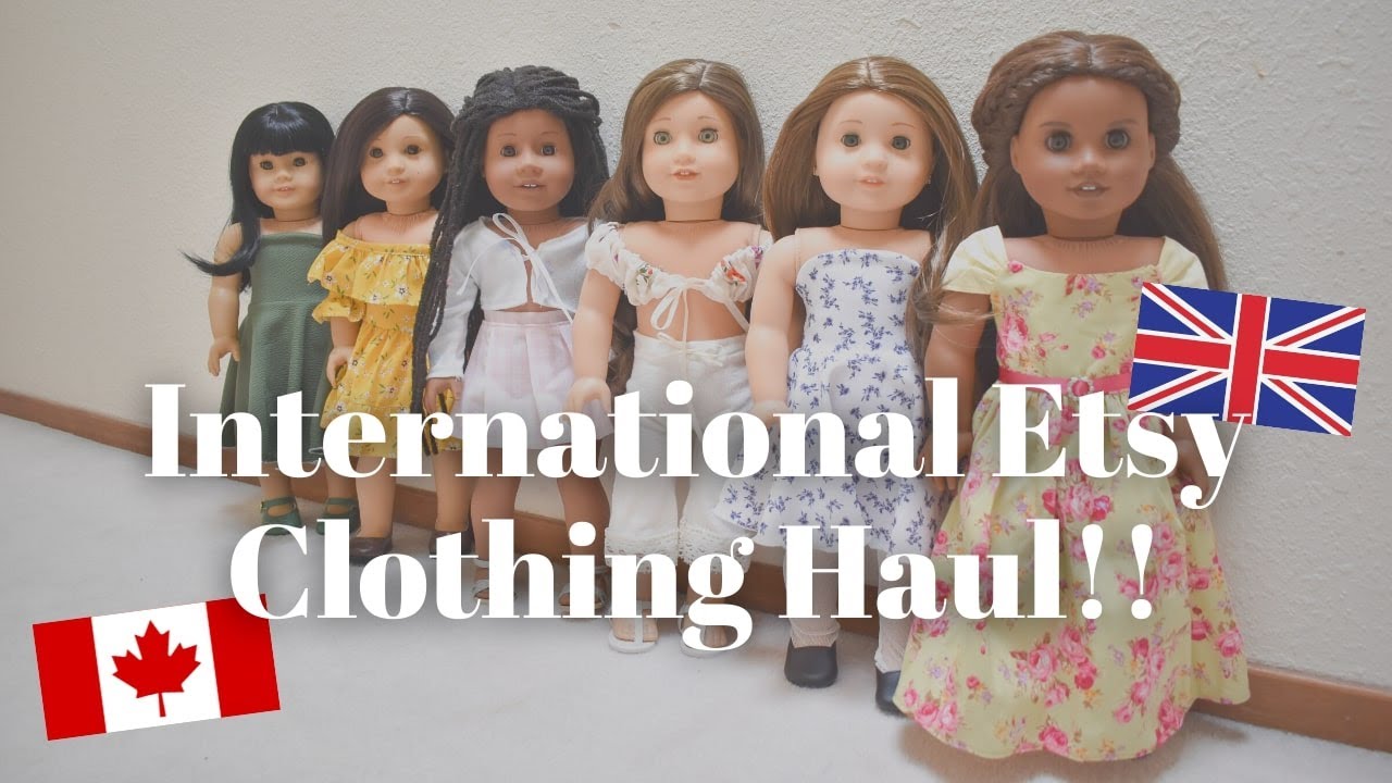 HUGE Try-On American Girl Doll International Etsy Clothing Haul?!!
