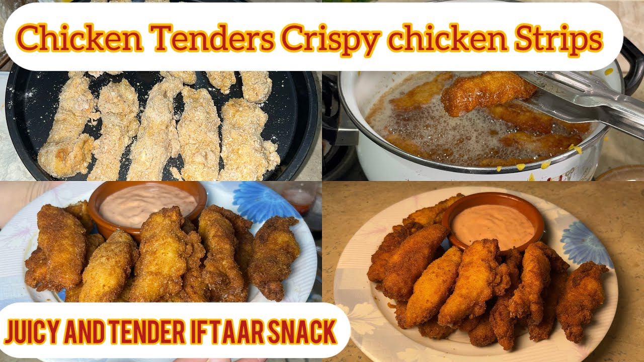 Chicken Tenders | Crispy Chicken Strips Recipe | Make & Freeze Iftar Snack | KFC Style At Home 