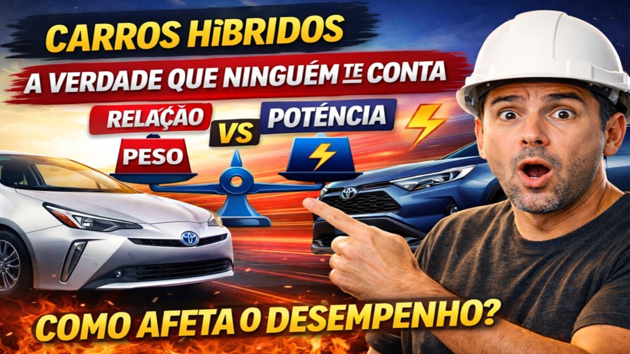 Carros Híbridos. A verdade que ninguém te conta. Relação Peso/Potência como afeta o desempenho.