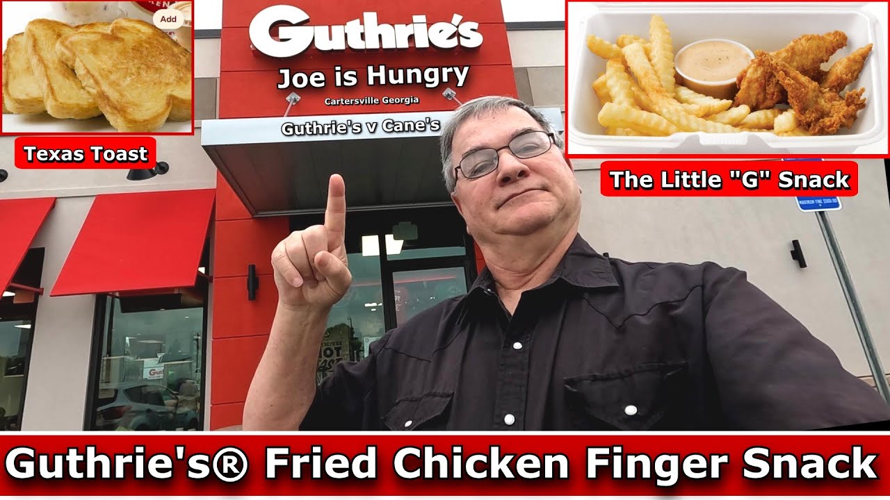 Guthrie's Chicken Finger Snack + Texas Toast Review | Raising Cane's vs Guthrie's| Joe is Hungry 🐣👉🍟