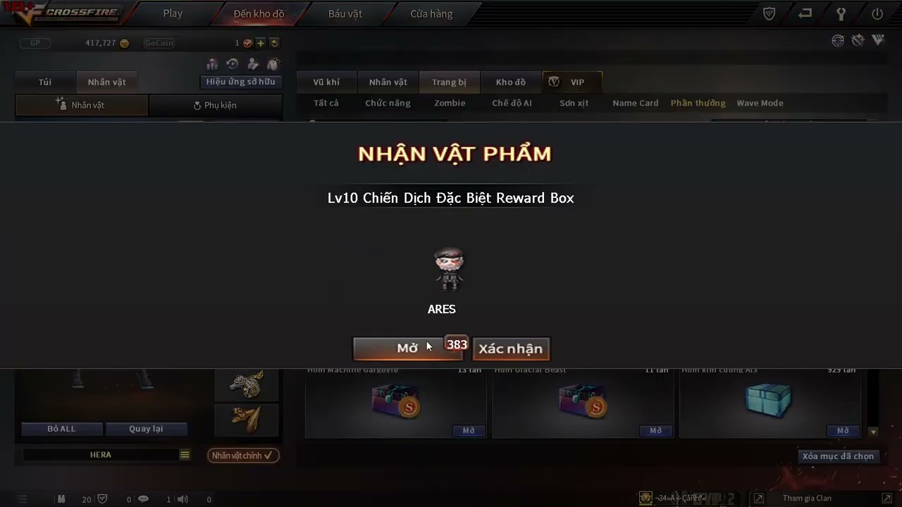 Mở hơn 600 hòm lv10 Rank AI mùa 4 CFVN.