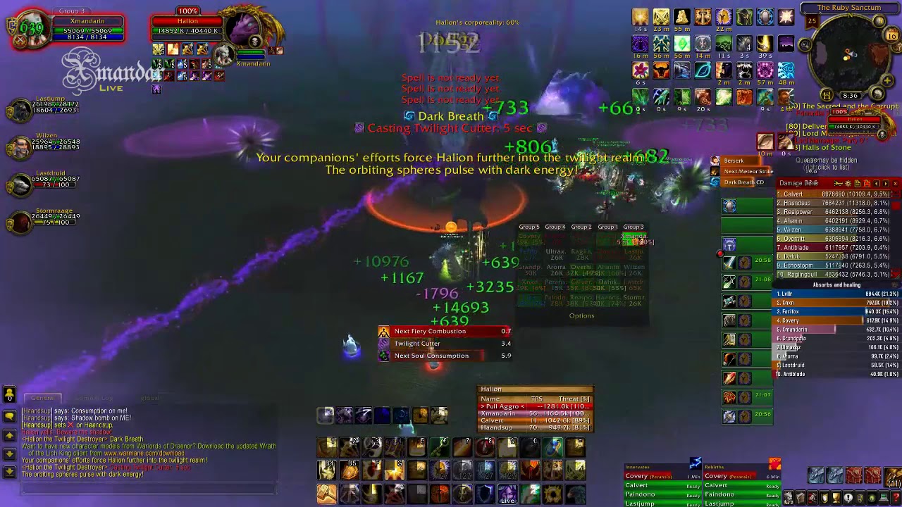 Wow - How to tank RS 25 Halion Boss (Ruby Sanctum 25 Normal or Heroic) 3.3.5 Lich king patch
