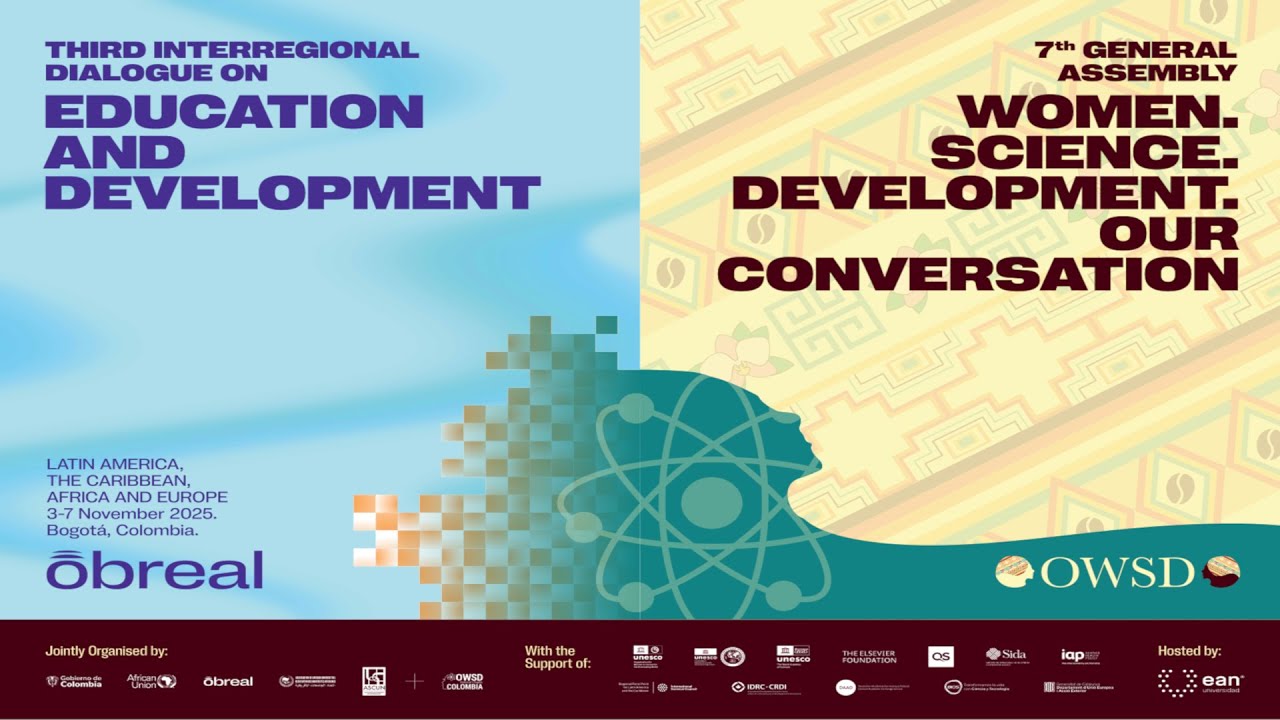 OWSD 7th General Assembly. Women. Science. Development. Our conversation - Day 1 Monday 3 November