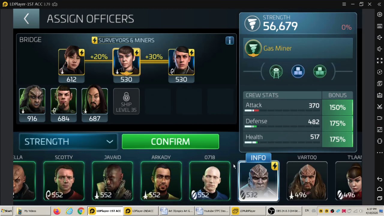 FreeGames Yarda Augment Mission Part1 1Day Speedups A Calculated Risk StarTrek FleetCommand 2020